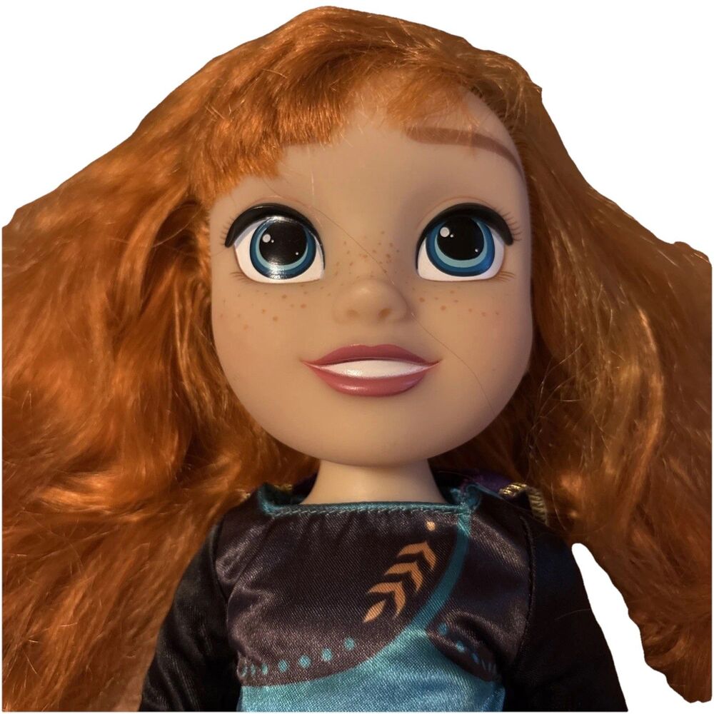 Disney Frozen Anna 13 Inch Doll Red Hair with Tiara Dress